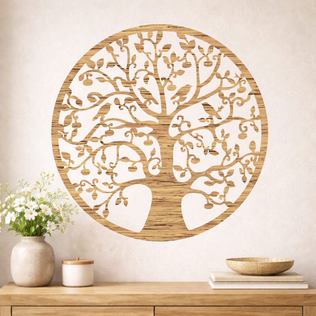 Tree of Life Wooden Wall Art - Handmade in Austria | 8 Wood Finishes | 2 Sizes