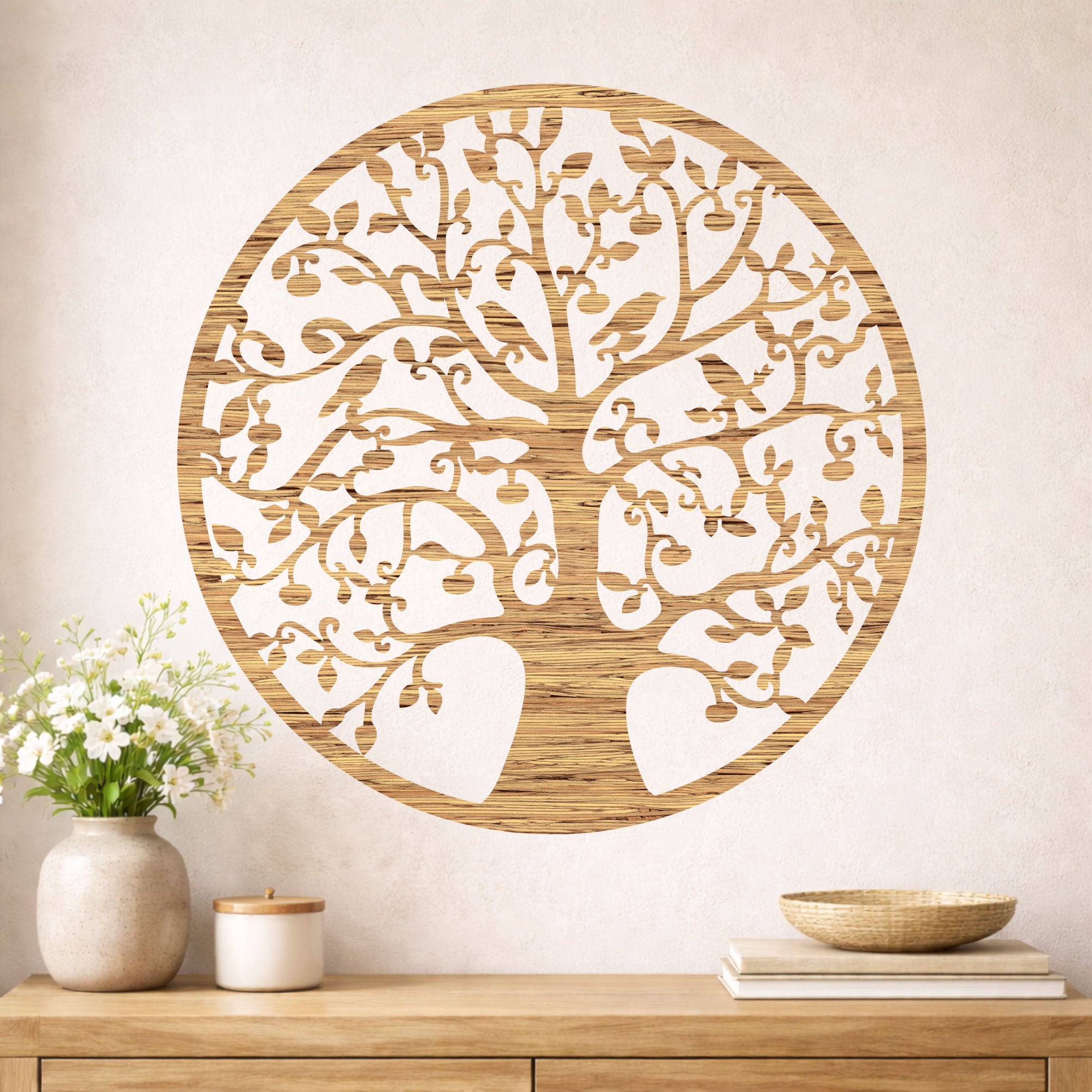Tree of Life Wooden Wall Art - Handmade in Austria | 8 Wood Finishes | 2 Sizes