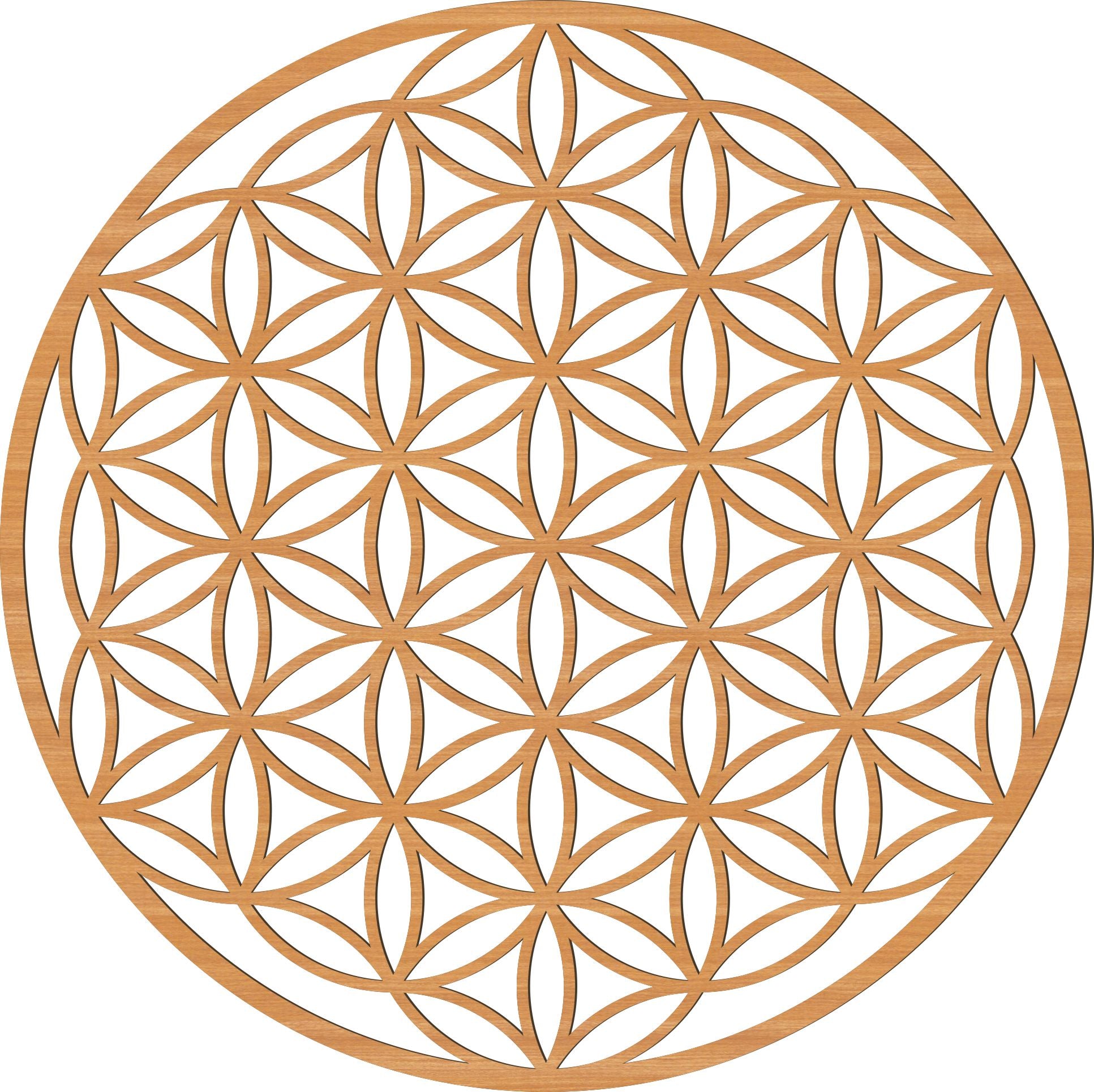 Flower of Life Wooden Wall Art - Handmade in Austria | 8 Wood Finishes | 6 Sizes