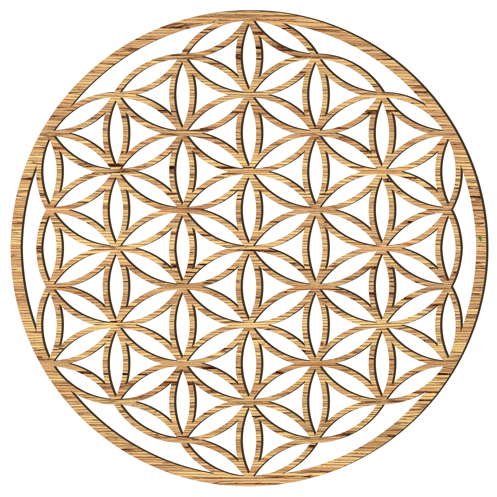 Flower of Life Wooden Wall Art - Handmade in Austria | 8 Wood Finishes | 6 Sizes