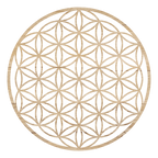 Lebensblume Holz Wandbild aus 4mm Pappelholz handgefertigt in Österreich mit hochwertiger Folienveredelung