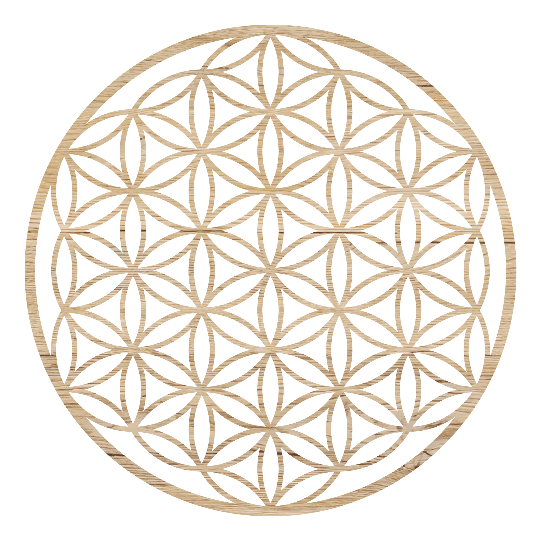 Flower of Life Wooden Wall Art - Handmade in Austria | 8 Wood Finishes | 6 Sizes