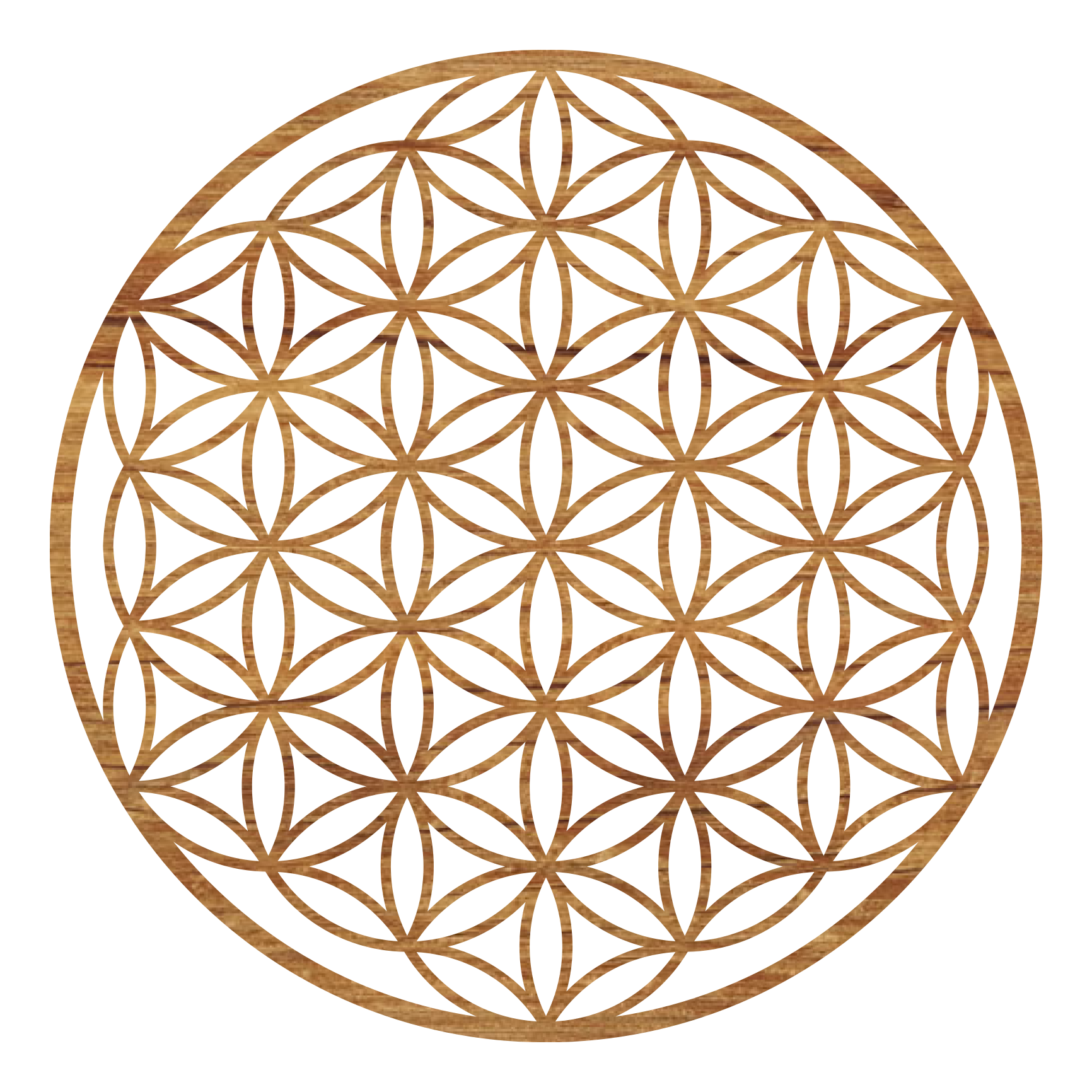 Flower of Life Wooden Wall Art - Handmade in Austria | 8 Wood Finishes | 6 Sizes