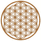 Blume des Lebens Holz Wandbild – Handgefertigt in Österreich | 8 Holzoptiken | 2 Größen