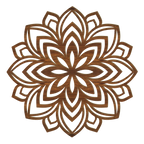 Handgefertigtes Lotus Mandala Holz Wandbild aus 4mm Pappelholz mit filigranem Mandala-Muster, 8 Holzoptiken, österreichische Qualität