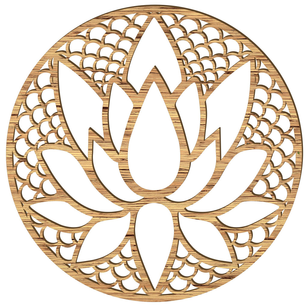 Lotus Flower Wooden Wall Art – Handmade in Austria | 8 Wood Finishes
