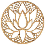 Lotus Flower Wooden Wall Art – Handmade in Austria | 8 Wood Finishes