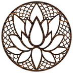 Lotus Flower Wooden Wall Art – Handmade in Austria | 8 Wood Finishes