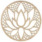 Lotus Flower Wooden Wall Art – Handmade in Austria | 8 Wood Finishes