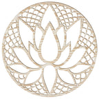Lotus Flower Wooden Wall Art – Handmade in Austria | 8 Wood Finishes