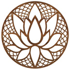 Lotus Flower Wooden Wall Art – Handmade in Austria | 8 Wood Finishes
